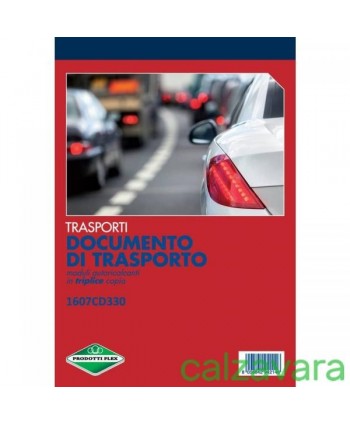 Documento di trasporto A5 blocco di 33/33/33 copie autoric. 15X21 (Cod. 1607CD330)