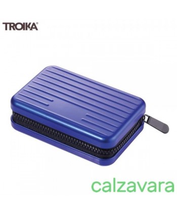 Portacarte di Credito Troika in Alluminio con Protezione RFID - Blu (Cod. CCC06BL)