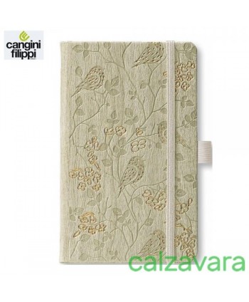 Notebook Ivory Collection Nature cm 9X14 Pagine 192 Righe - Robin (Cod. Q21N4-358)