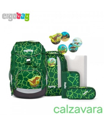 Zaino Scuola Elementare Ergobag Prime Pack Set 6 Pezzi - 20L - BearRex (Cod. ERG-SET-003-9Y0)