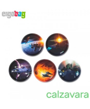 Set di Kletties per il tuo Zaino Ergobag 5 Pezzi - Galassia Galaxy (Cod. ERG-KLE-002-033)