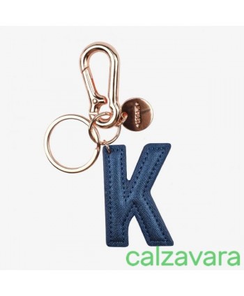 Portachiavi Con Iniziale - Key Ring My Initial - K - Blu (Cod. INK0011)