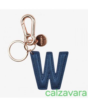 Portachiavi Con Iniziale - Key Ring My Initial - W - Blu (Cod. INK0023)