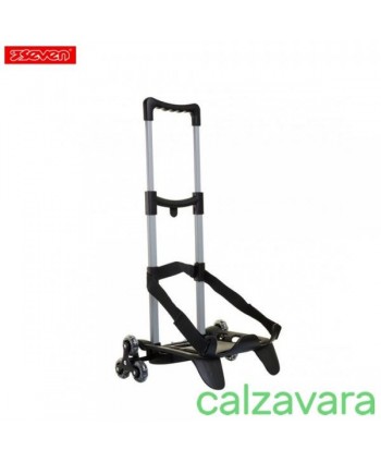 Carrello Trolley Porta Zaino SEVEN BE BOX TROLLEY 3 Ruote - Nero (Cod. 3C2032038-899)