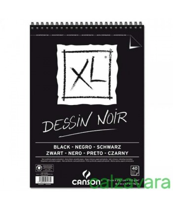 Blocco Spirale CANSON XL | Dessin Noir Black | A4 40 fogli 150 gr/mq (Cod. 400039086)