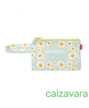 LEGAMI Bustina Pochette Zipper Pouch cm 21,5x14 - Daisy (Cod. COZ0005)