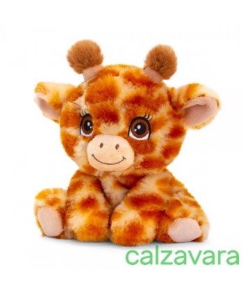 Keel Toys Peluche Adottami Ecosostenibile cm 16 - Giraffa (Cod. KTSE1088C)