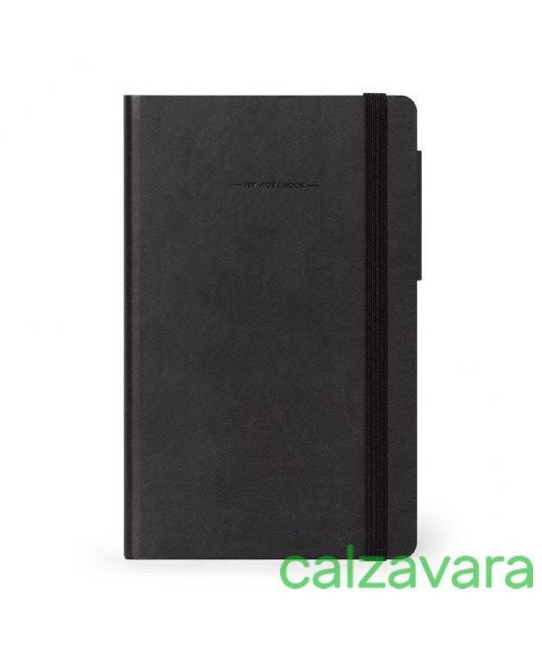 Legami Notebook Taccuino - Medium cm 13x21 - Pagina Bianca - Nero