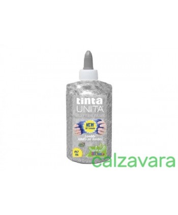 Colla Liquida Ideale per Slime ml.147 con Brillantini Argento (Cod. 131903)