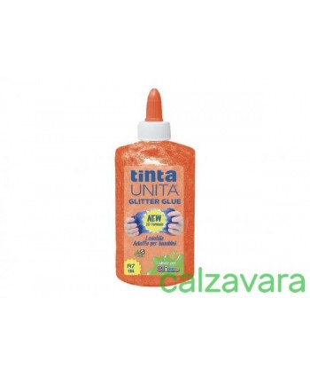 Colla Liquida Ideale per Slime ml.147 con Brillantini Arancio Fluo (Cod. 131911)