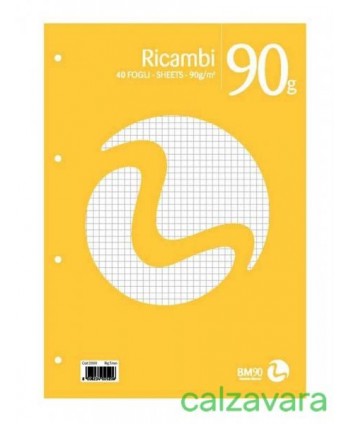 RICAMBIO QUADERNO 15X21 RIGATURA 5MM (Cod. 410515)