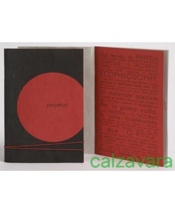 PERPETUA® - Taccuino in Carta ECOPHILOSOPHY - 15x21 - ROSSO (Cod. PPT002RO)