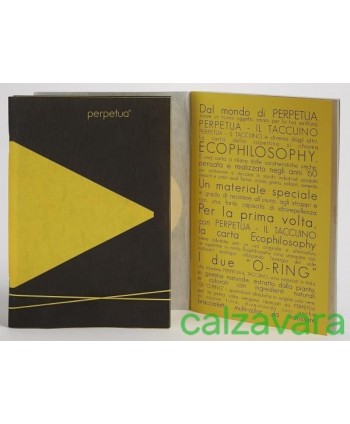 PERPETUA® - Taccuino in Carta ECOPHILOSOPHY - 15x21 - GIALLO (Cod. PPT002GI)