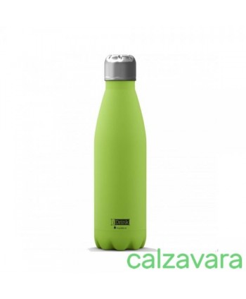 Bottiglia Borraccia Termica in Acciaio 500ml Hot&Cold - Verde Green (Cod. ID0003)
