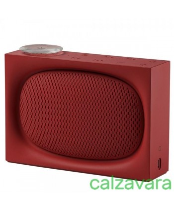 Ona Radio FM con Speaker Bluetooth - Ricaricabile - Rosso Red (Cod. LA102R)