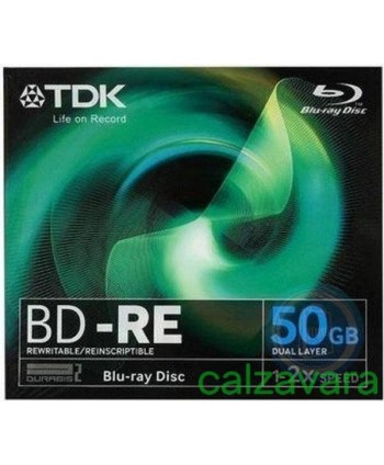 Blu-Ray TDK 50Gb 2x Rewritable Jewel Case (Cod. 821070)